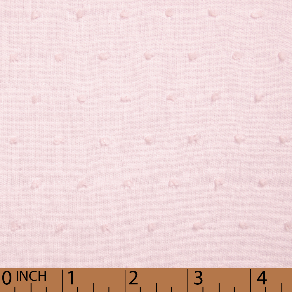 O4 - Pink swiss dot fabric 